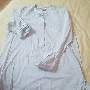 Cute chambray tunic with roll up sleeves